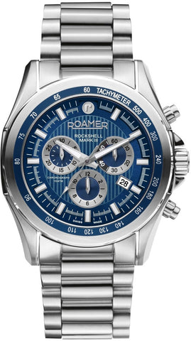 Roamer Watch Rockshell Mark III Chrono Blue 220837 41 45 20