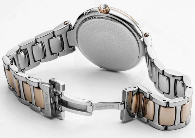 Roamer Watch Dreamline Moonphase Pink MOP Dial Rose Gold Bicolour