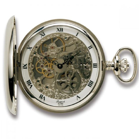 Rapport Pocket Watch Double Hunter Silver Plated