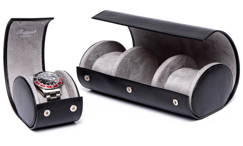 Rapport Watch Roll Hyde Park Black Three Watch