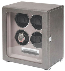Rapport Watch Winder Quantum Quad Four Leather Grey W624