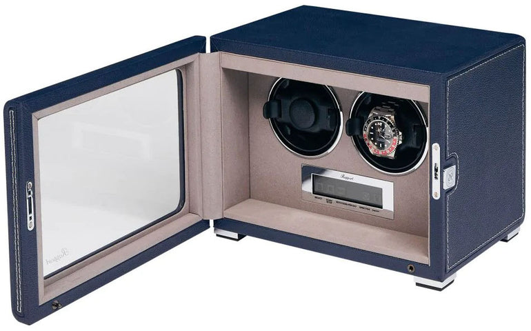 Rapport Watch Winder Quantum Quad Two Leather Blue