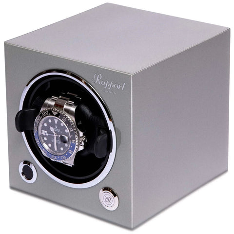 Rapport Watch Winder Evo Single Platinum Silver EVO45