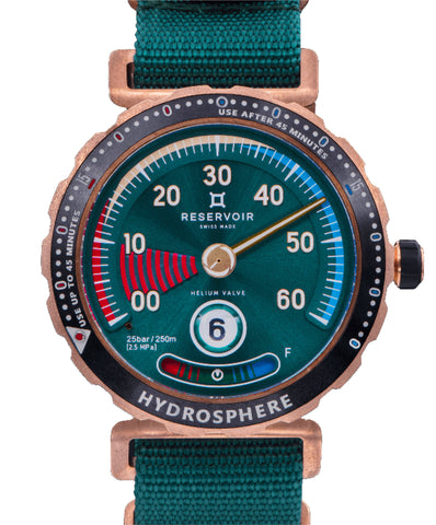 Reservoir Watch Hydrosphere Cenote Bronze Green RSV03.HY/334.GR