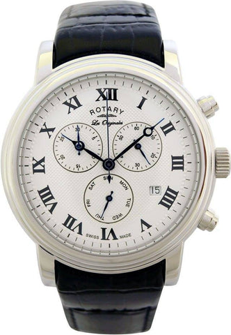 Rotary Watch Gents Strap Steel GS90021/21