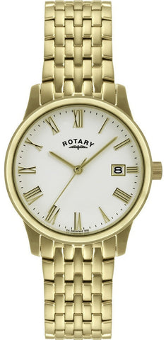 Rotary Watch Gents Gold Plated Bracelet GB00794/32