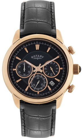 Rotary Watch Gents Gold Plated Strap GS02879/04