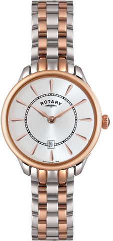Rotary Watch Ladies Two Tone Bracelet LB02917/02