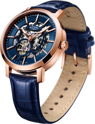 Rotary Greenwich Skeleton Rose Gold PVD