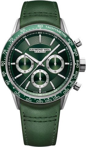 Raymond Weil Watch Freelancer Green Mens 7741-SC7-52021