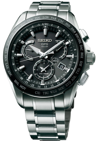 Seiko Astron Watch GPS Solar Dual Time Titanium SSE045