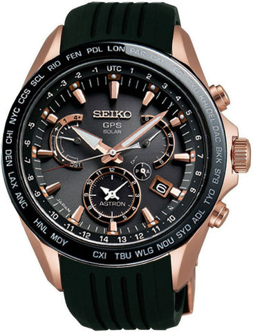 Seiko Astron Watch GPS Solar Dual Time SSE055