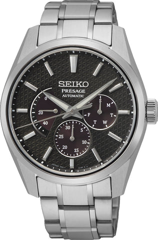 Seiko Presage Watch Sharp Edged Kurotobi Russet SPB307J1