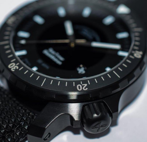 Muhle Glashutte Sea Timer Black Motion Watch