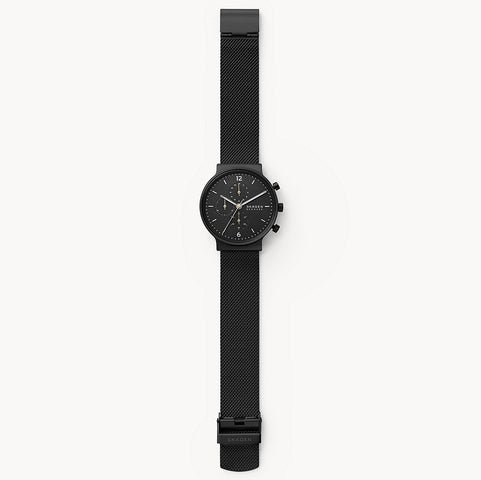 Skagen Watch Ancher Chronograph Black