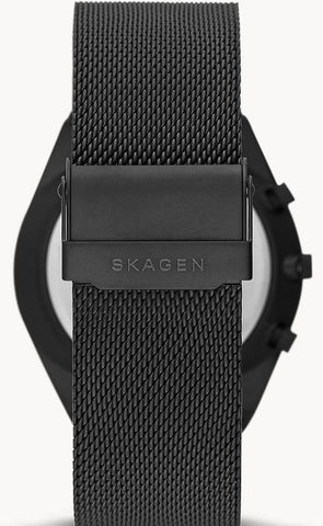 Skagen Watch Grenen Chronograph Midnight Steel Mens