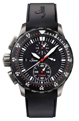 Sinn Watch U1000 SDR - EZM 6 Rubber 1011.030 RUBBER