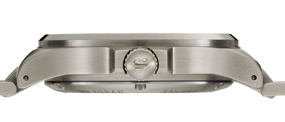 Sinn 556 I Mother of Pearl S Grey Alcantara Leather Strap Watch