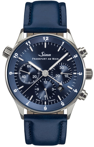 Sinn Watch Frankfurt Financial District 6099 B Leather Blue 6099.011 Leather Blue