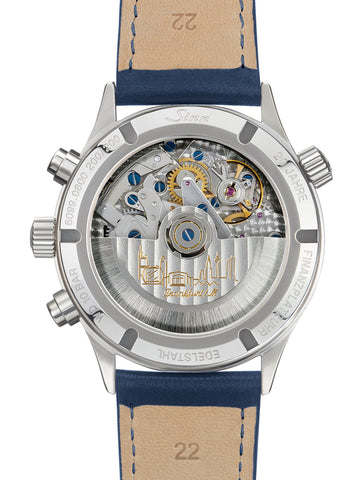 Sinn Watch Frankfurt Financial District 6099 B Leather Blue