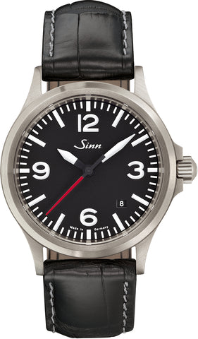 Sinn Watch 556 A RS Black Cowhide Aligator 556.0141 Black Cowhide Aligator