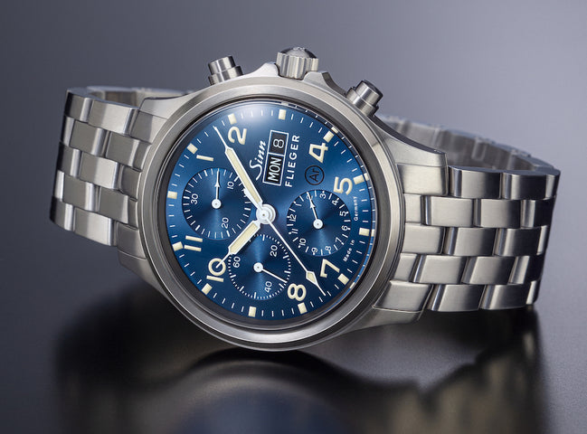 Sinn 358 Sa Pilot B E Fine Link Bracelet Watch