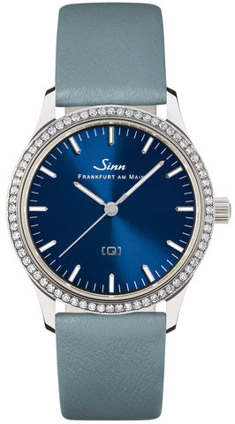 Sinn Watch 434 TW 68 WG B Ladies Leather Blue 434.032 Leather Blue