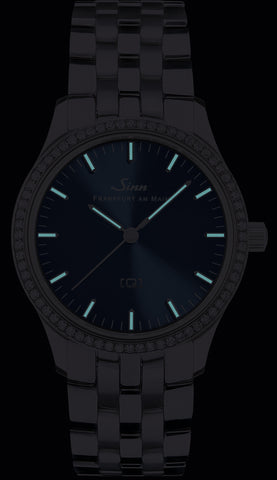 Sinn 434 TW 68 WG B Ladies Leather Blue Watch