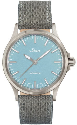 Sinn Watch 556 Aquamarine Blue Limited Edition 556.0115 Canvas Leather Grey