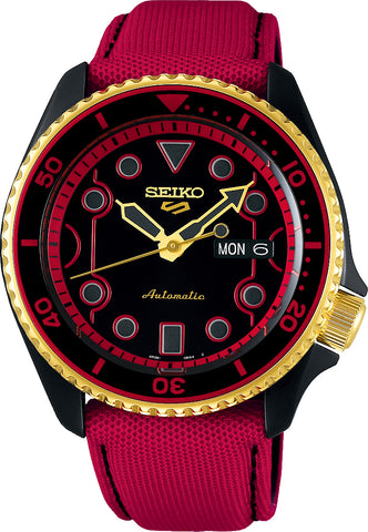 Seiko Watch 5 Sport Street Fighter Ken Limited Edition SRPF20K1