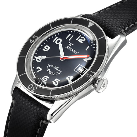 Squale SUB-39 Black Arabic Watch