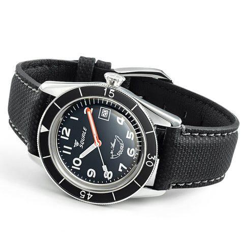 Squale SUB-39 Black Arabic Watch