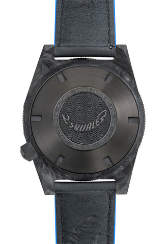Squale T183 Blue Forged Carbon Leather Watch