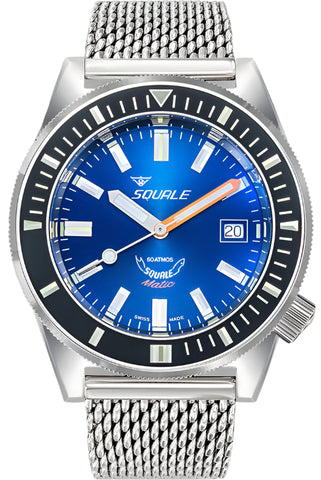 Squale Watch Matic Dark Blue Mesh MATICXSB.ME22