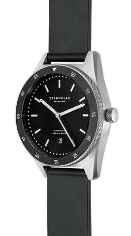 Sternglas Marus Automatic Black Rubber