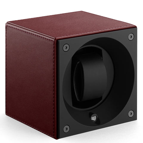 Swiss KubiK Watch Winder Bordeaux Leather SK01-CV-Bordeaux