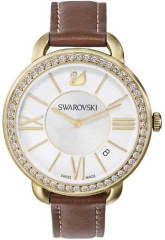 Swarovski Watch Aila Day Brown Yellow Gold Tone 5095940