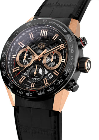 TAG Heuer Watch Carrera Automatic Chronograph Calibre Heuer 02 Rose Gold