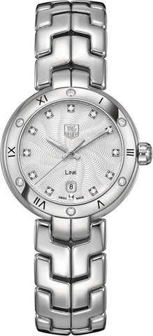 TAG Heuer Watch Link Diamond Dial Roman Numeral Bezel WAT1413.BA0954