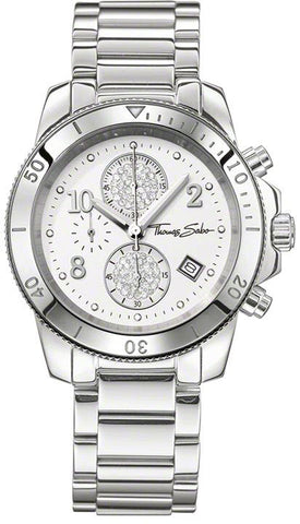 Thomas Sabo Watch Glam & Soul Ladies Chronograph WA0190-201-202-40