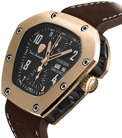 Tonino Lamborghini Watch Spyderleggero Chrono Rose Gold