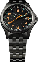 Traser H3 Watches Active Lifestyle P67 Officer Pro GunMetal Black/Orange 107870