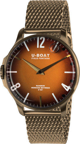 U-Boat Watch Rainbow 44 Orange IP Bronze Bracelet 8468/MT