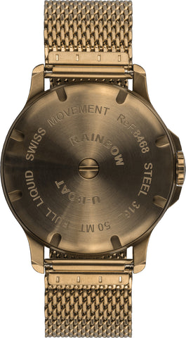 U-Boat Watch Rainbow 44 Orange IP Bronze Bracelet D