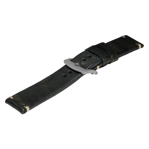 U-Boat Strap 6966 SS 23/22 Aged Leather Black Buckle