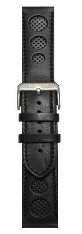 U-Boat 43mm Leather Black Steel Regular