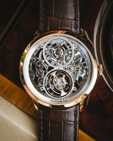 Arnold & Son Ultrathin Tourbillon Gold Skeleton Watch