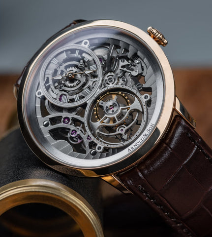Arnold & Son Ultrathin Tourbillon Gold Skeleton Watch