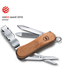Victorinox Swiss Army Small Pocket Knife Nail Clip Wood 580 Walnut 0.646163