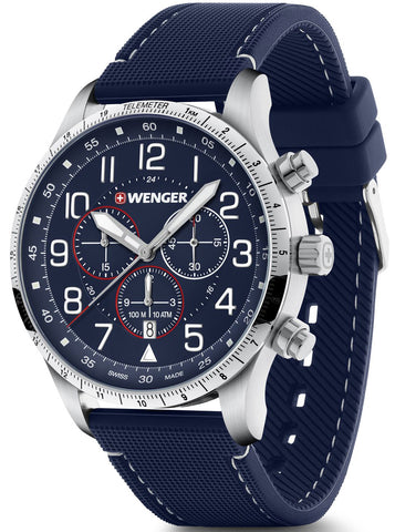 Wenger Attitude Chrono Blue Watch